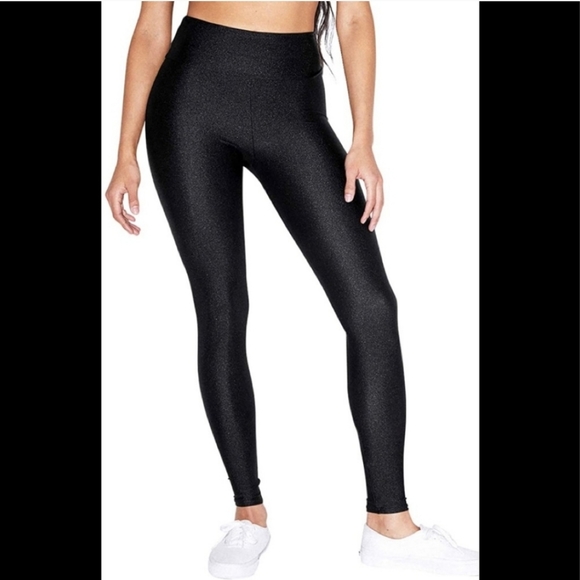 American Apparel Pants | American Apparel Shiny High Waist Leggings - Picture 1 of 1